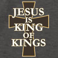 Jesus Is King of Kings Cross Religious Vector Backpack