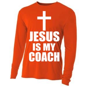 Jesus Is My Coach Cooling Performance Long Sleeve Crew