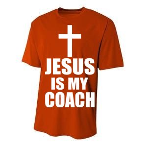 Jesus Is My Coach Performance Sprint T-Shirt