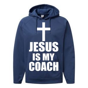 Jesus Is My Coach Performance Fleece Hoodie