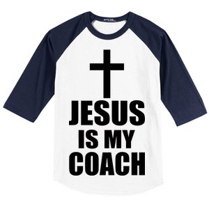 Jesus Is My Coach Baseball Sleeve Shirt