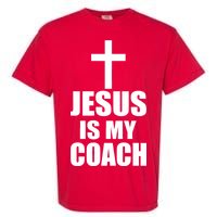 Jesus Is My Coach Garment-Dyed Heavyweight T-Shirt