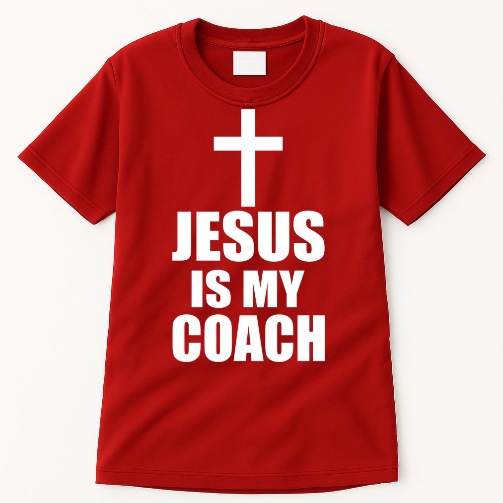 Jesus Is My Coach Tall T-Shirt