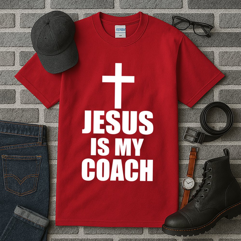 Jesus Is My Coach Tall T-Shirt