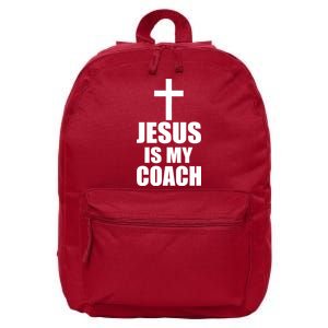 Jesus Is My Coach 16 in Basic Backpack