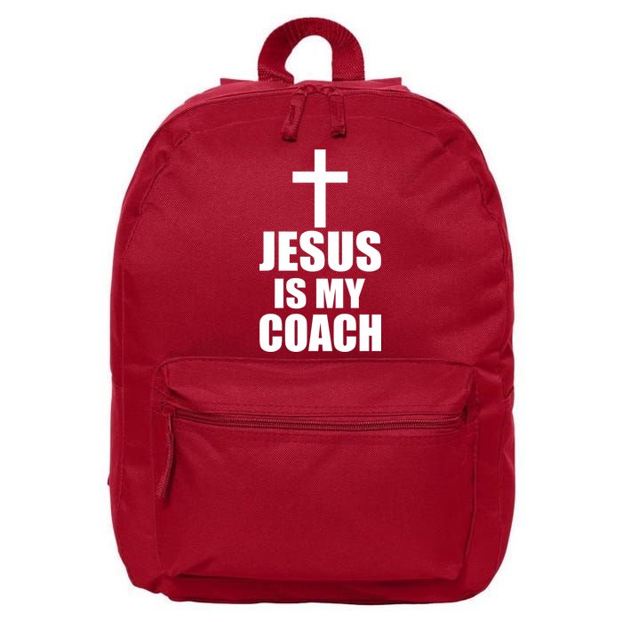 Jesus Is My Coach 16 in Basic Backpack