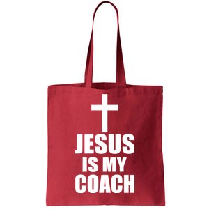 Jesus Is My Coach Tote Bag