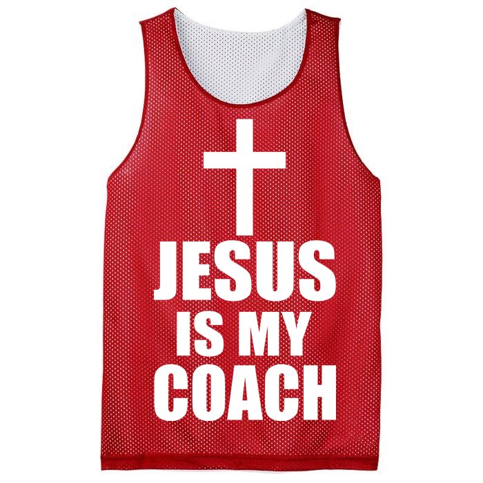 Jesus Is My Coach Mesh Reversible Basketball Jersey Tank