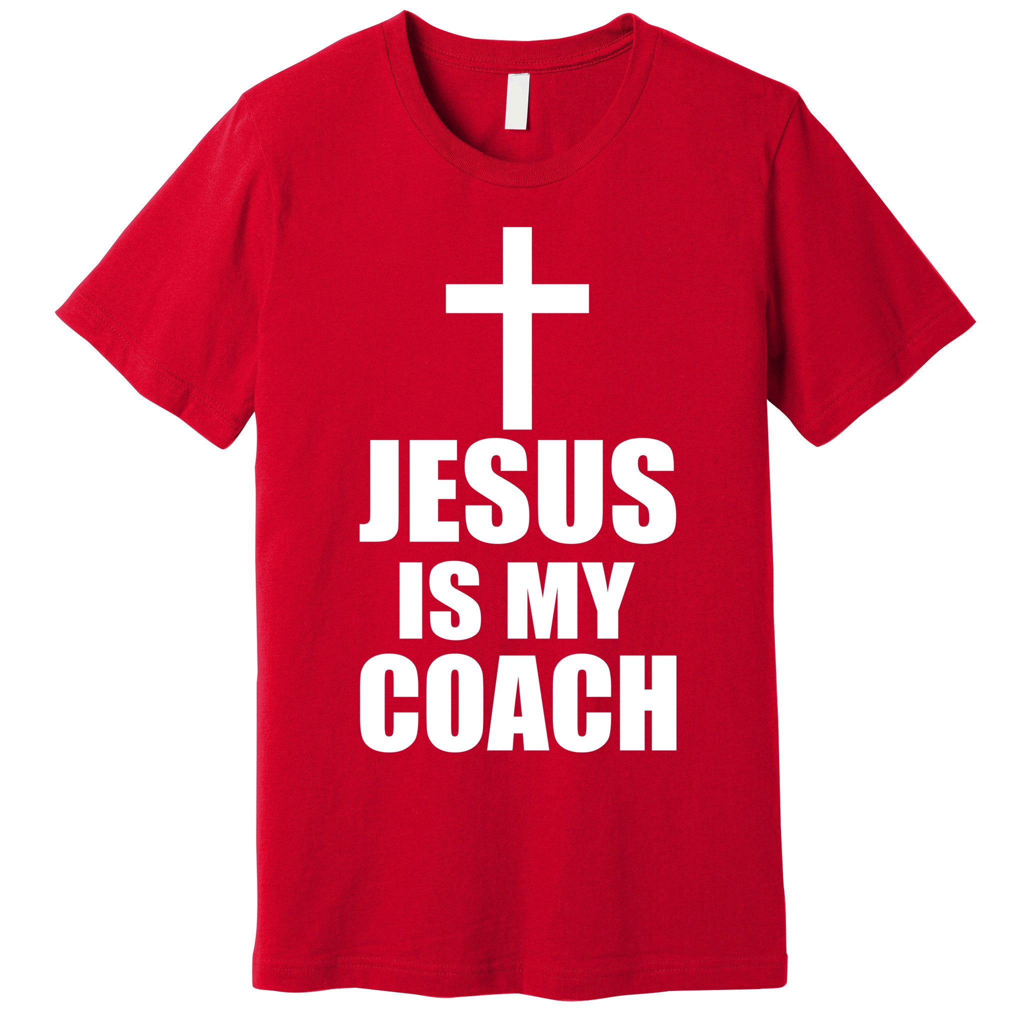 Jesus Is My Coach Premium T-Shirt