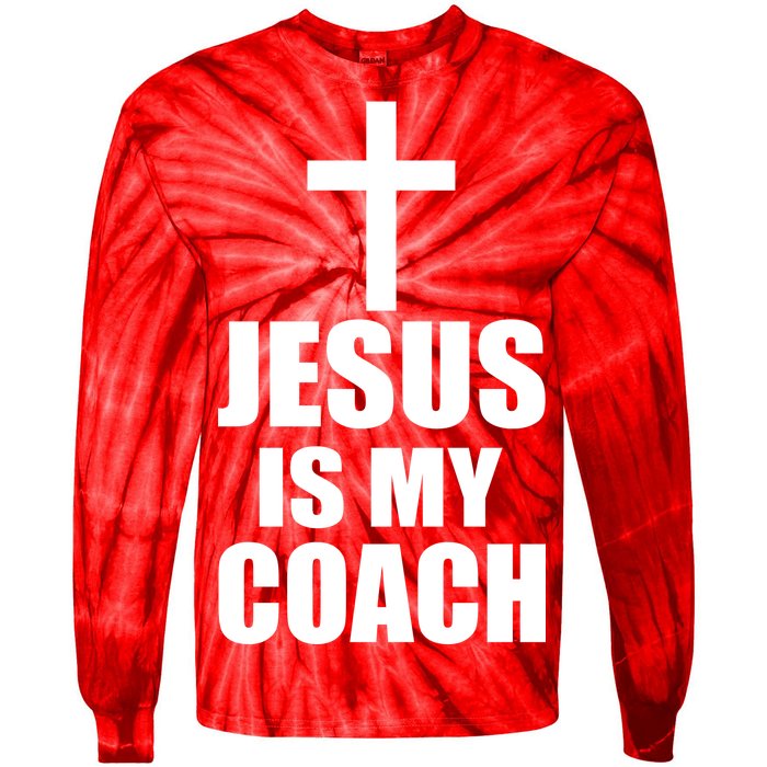 Jesus Is My Coach Tie-Dye Long Sleeve Shirt