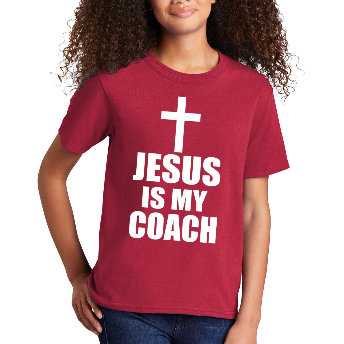 Jesus Is My Coach Kids T-Shirt