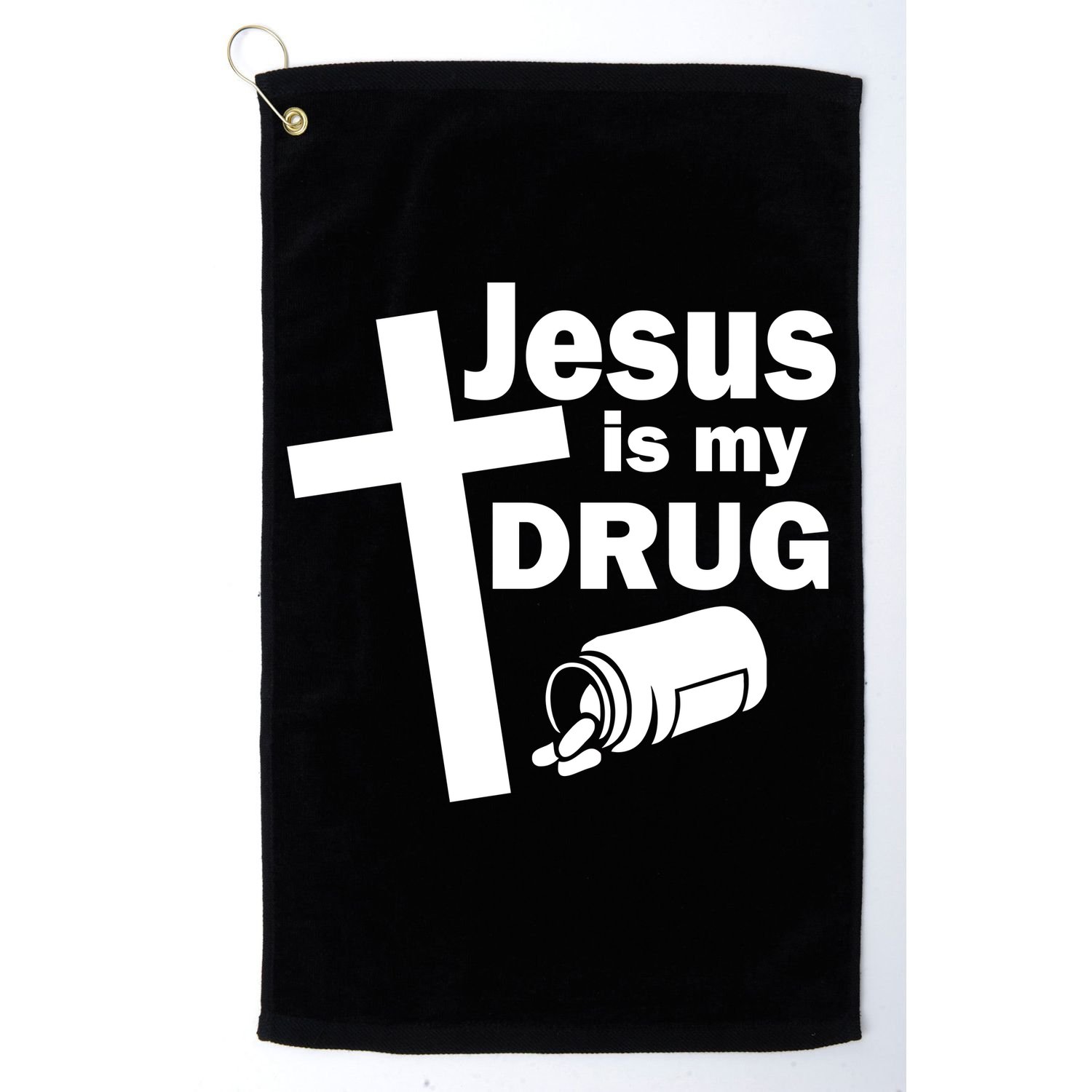 Jesus Is My Drug Golf Towel