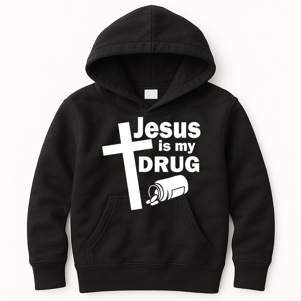 Jesus Is My Drug Kids Hoodie