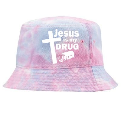 Jesus Is My Drug Tie-Dyed Bucket Hat