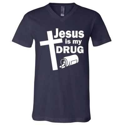 Jesus Is My Drug V-Neck T-Shirt