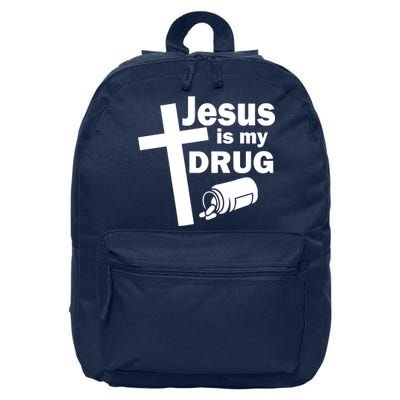 Jesus Is My Drug 16 in Basic Backpack