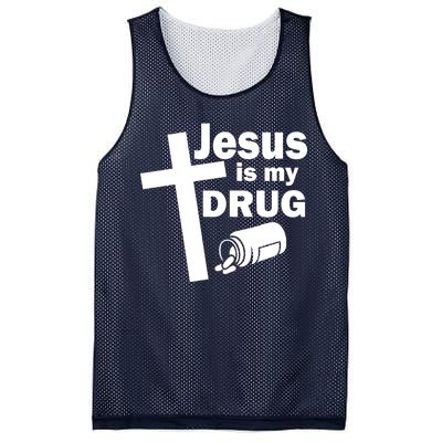 Jesus Is My Drug Mesh Reversible Basketball Jersey Tank