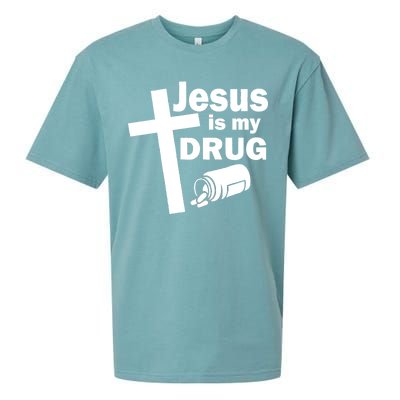 Jesus Is My Drug Sueded Cloud Jersey T-Shirt