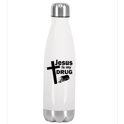 Jesus Is My Drug Stainless Steel Insulated Water Bottle