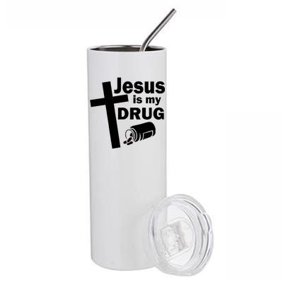 Jesus Is My Drug Stainless Steel Tumbler