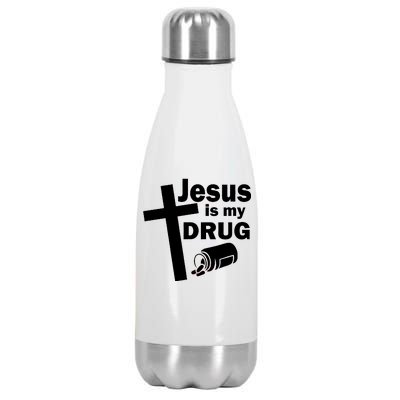 Jesus Is My Drug Stainless Steel Insulated Water Bottle