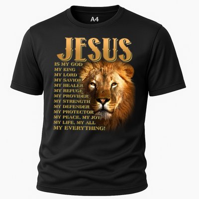 Jesus Is My God My King Lion Performance Shirt