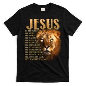 Jesus Is My God My King Lion T-Shirt