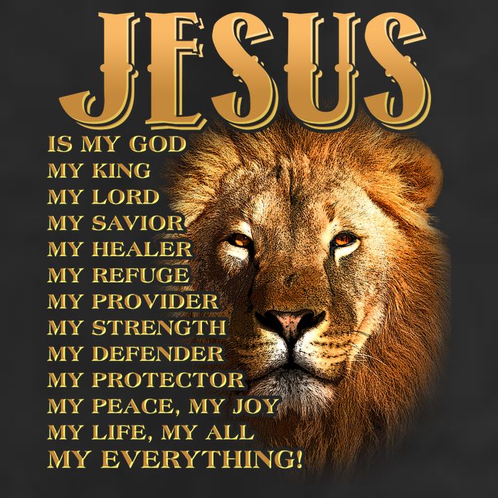 Jesus Is My God My King Lion Adult Drive Performance Visor
