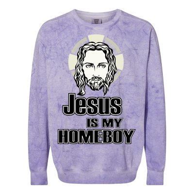 Jesus Is My Homeboy Colorblast Crewneck Sweatshirt