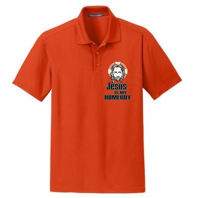 Jesus Is My Homeboy Dry Zone Grid Polo