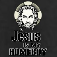 Jesus Is My Homeboy 7 Panel Mesh Trucker Snapback Hat