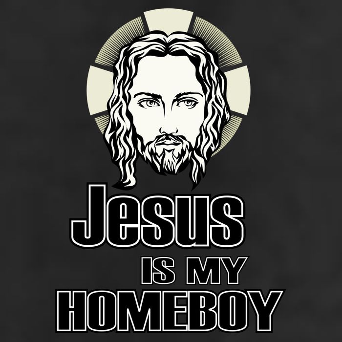 Jesus Is My Homeboy 7 Panel Mesh Trucker Snapback Hat