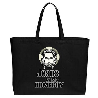 Jesus Is My Homeboy Cotton Canvas Jumbo Tote