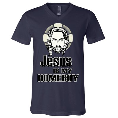 Jesus Is My Homeboy V-Neck T-Shirt