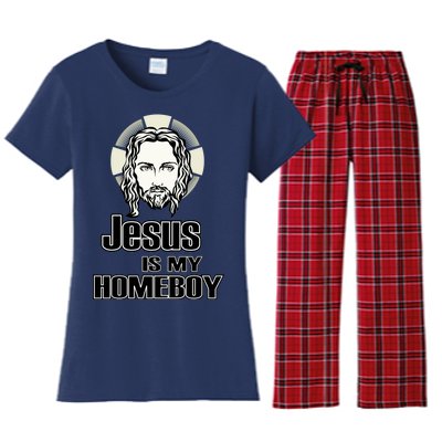 Jesus Is My Homeboy Women's Flannel Pajama Set