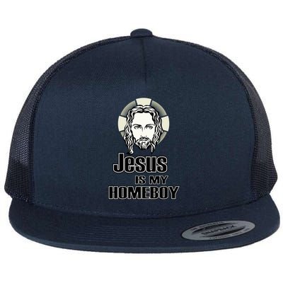 Jesus Is My Homeboy Flat Bill Trucker Hat