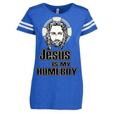 Jesus Is My Homeboy Enza Ladies Jersey Football T-Shirt