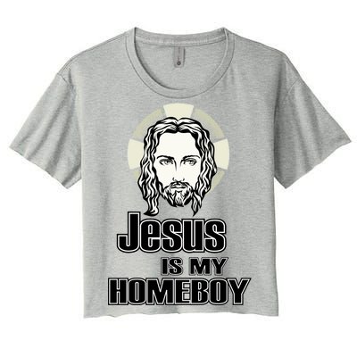 Jesus Is My Homeboy Women's Crop Top Tee