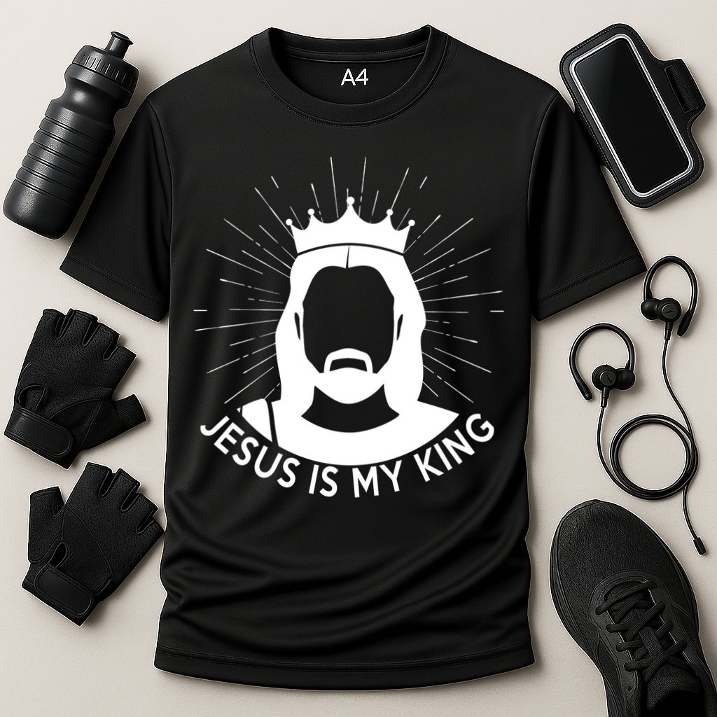 Jesus Is My King Cooling Performance Crew T-Shirt