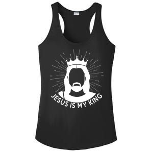 Jesus Is My King Ladies PosiCharge Competitor Racerback Tank