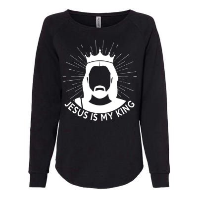 Jesus Is My King Womens California Wash Sweatshirt