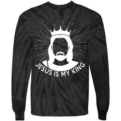 Jesus Is My King Tie-Dye Long Sleeve Shirt