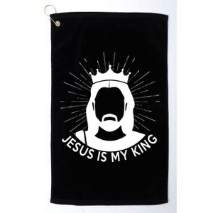 Jesus Is My King Platinum Collection Golf Towel