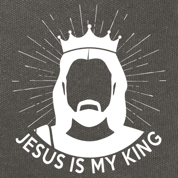 Jesus Is My King Cotton Canvas Backpack