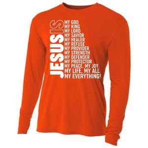 Jesus Is My Life My All My Everything Cooling Performance Long Sleeve Crew