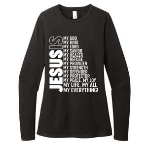 Jesus Is My Life My All My Everything Womens CVC Long Sleeve Shirt