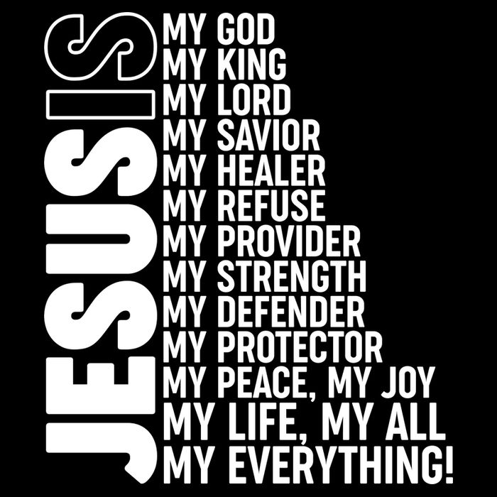 Jesus Is My Life My All My Everything 16 in Basic Backpack