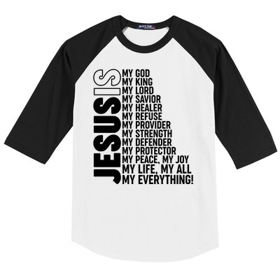 Jesus Is My Life My All My Everything Baseball Sleeve Shirt