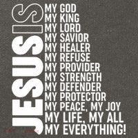 Jesus Is My Life My All My Everything Cotton Canvas Backpack
