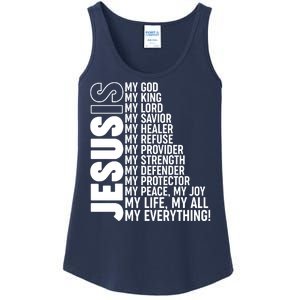 Jesus Is My Life My All My Everything Ladies Essential Tank